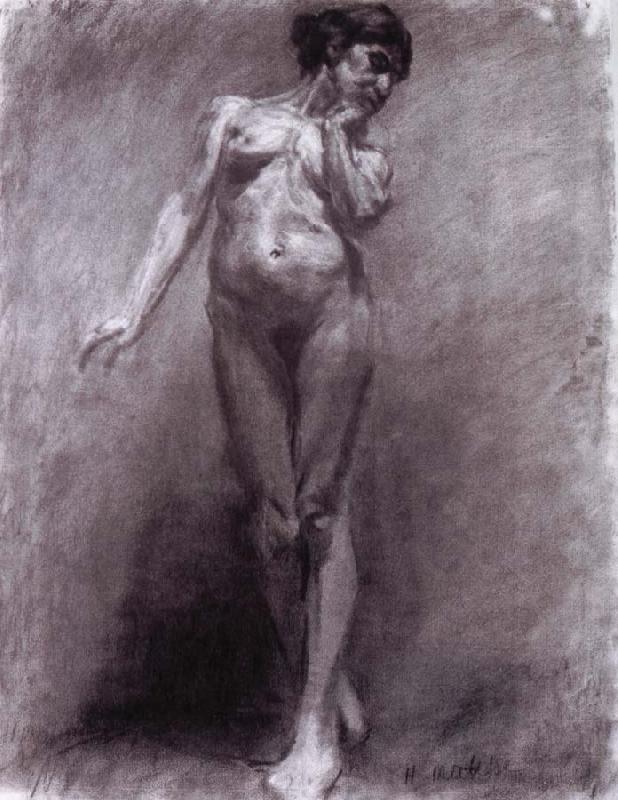 Henri Matisse Standing nude modeling